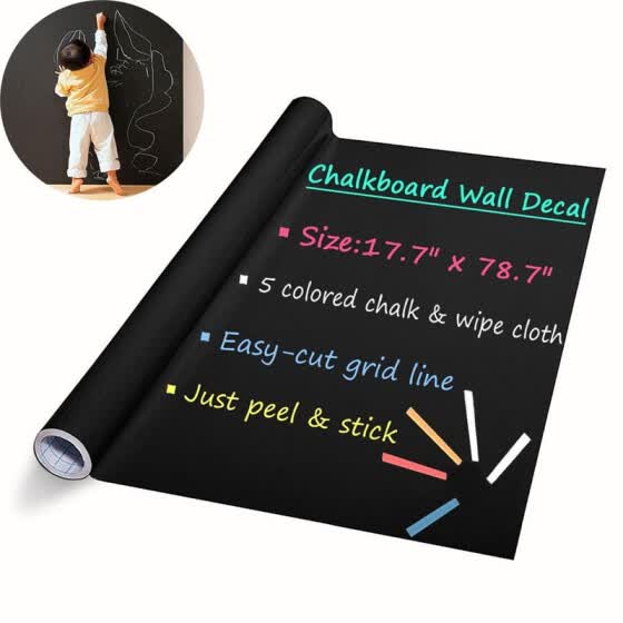 Shop Diy Chalkboard Decals Removable Washable Blackboard Wall