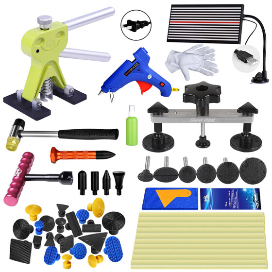 Paintless Removal PDR Car Repair Tools Kit Light Line Board Dent Lifter Bridge