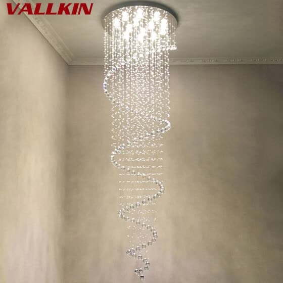 Shop Modern Luster Crystal Chandeliers Lighting Fitting Staircase
