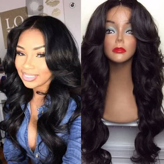 Shop Women S Fashion Long Middle Part Shaggy Big Wavy Synthetic