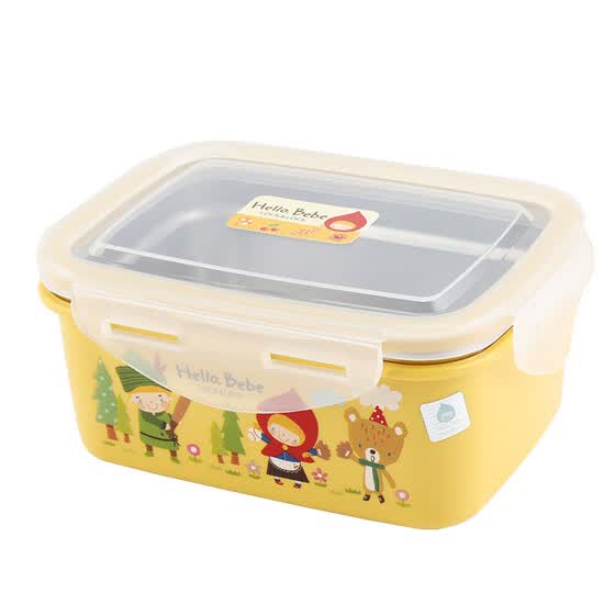 Shop Lock Lock Lock Lock Newborn Bowl Children S Stainless Steel Cutlery With Lid Storage Box Cartoon Food Supplement Bowl Baby Lunch Box Yellow Hbb512 Online From Best For Babies On