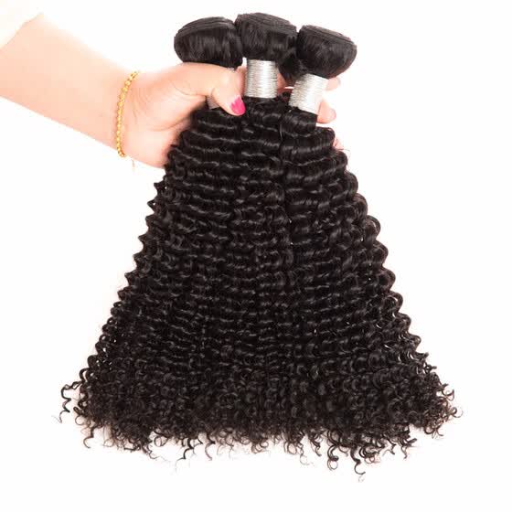 Shop Afro Kinky Curly 3pcs Brazilian Hair Weave Bundles Virgin