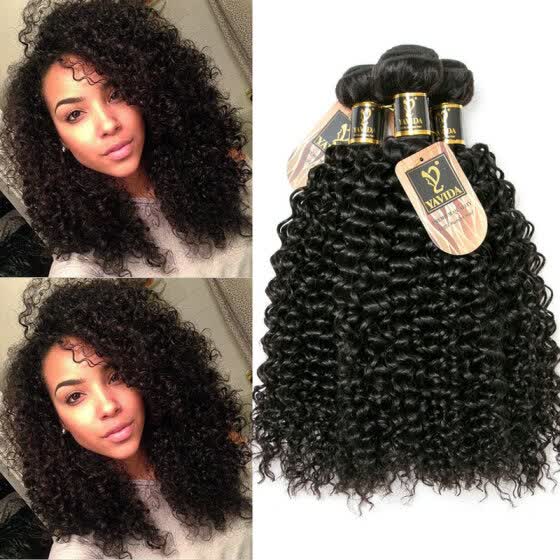 Shop Yavida Hair Brazilian Kinky Curly Virgin Hair 4 Bundles