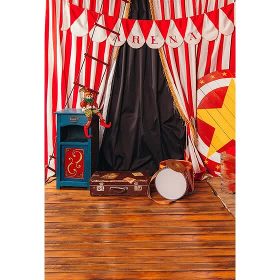 Shop Circus Curtain Photo Background 5 7ft Vinyl Fabric Cloth