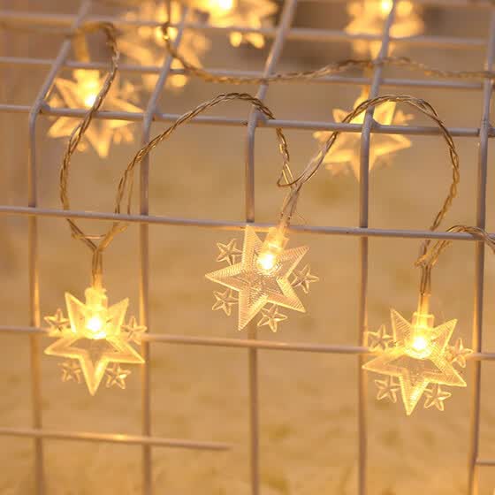 Shop 10m 100leds Eu Plug Led Star And Moon String Lights Led Fairy