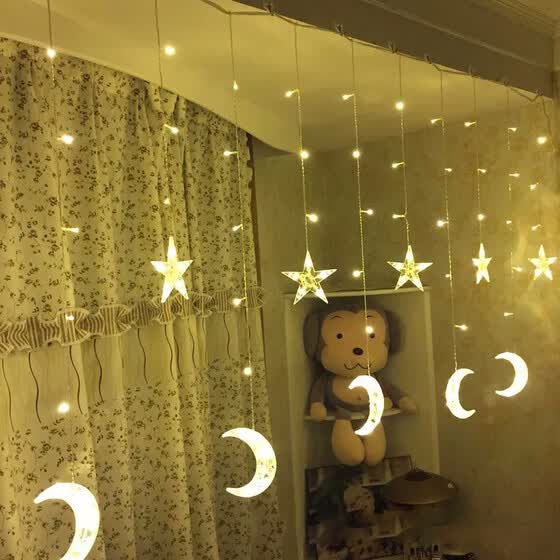 Shop Led Moon Curtain Light Icicle Light Led Pentagram Christmas