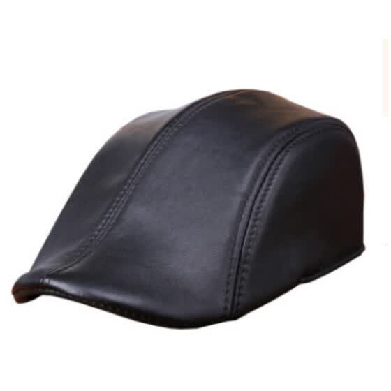 mens leather driving hats