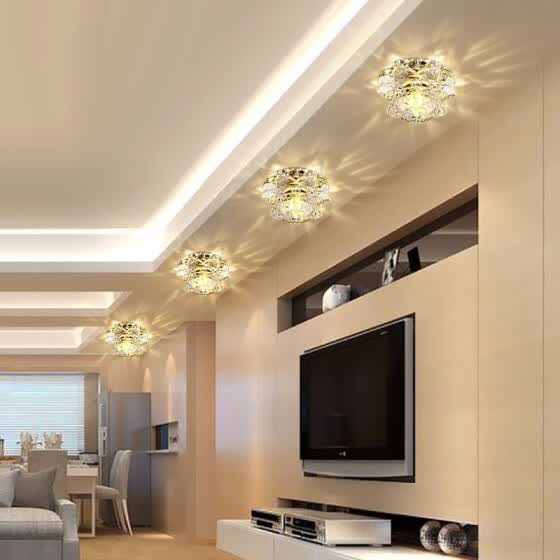 Shop Odinlighting 5w Modern New Crystal Led Ceiling Light