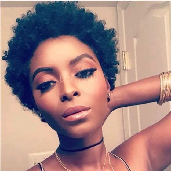 Shop Short Human Hair Wigs For Black Women Jerry Curl Human Hair