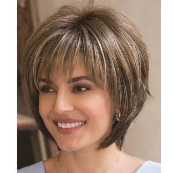 Shop Qianbaihui Bob Wigs For White Women Short Straight Wigs With