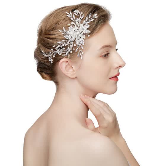 Shop Jonnafe Fashion Crystal Hair Vine Silver Wedding Hair Clip