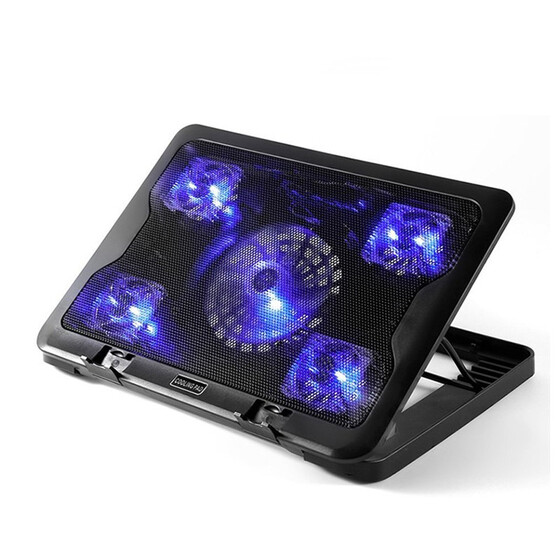 High Speed Fan Laptop Cooling Chill Mat Pad Adjustable Height Holder For Macbook