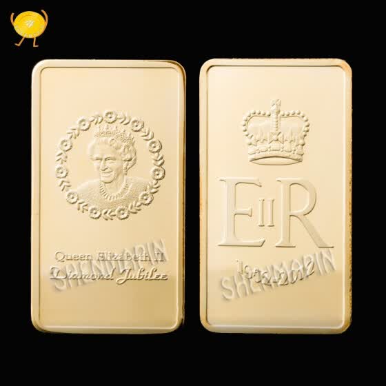 Shop British Queen Elizabeth II Gold bars Antique England Collection ...