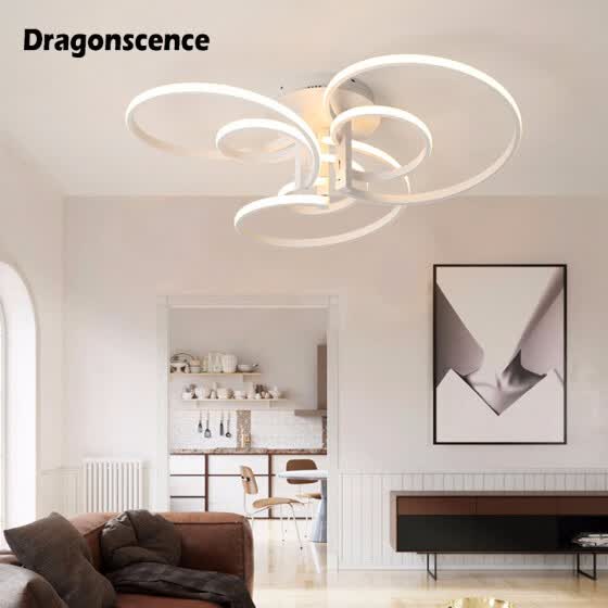 Shop Dragonscence Modern Ceiling Chandelier Led Remote Large