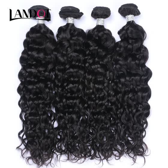 Shop 9a Malaysian Virgin Hair Water Wave 100 Human Hair Weaves 4