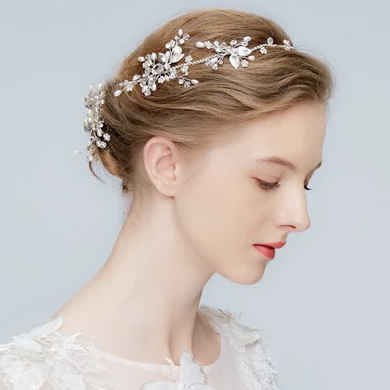 Shop Jonnafe Silver Crystal Headband Tiara Rhinestone Wedding Hair Vine Bridal Hair Band Accessories Women Head Pieces Online From Best Hair Jewelry On Jd Com Global Site Joybuy Com