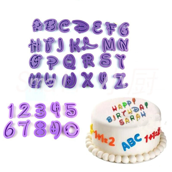 Bakeware Kitchen Mould Cake Fondant Capital Letter Alphabet Silicone Mold