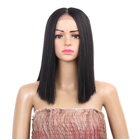 blunt cut bob wig synthetic