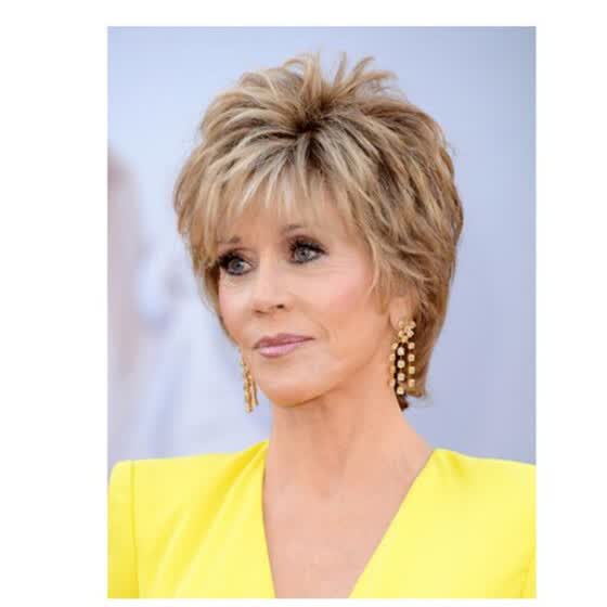 Shop Qianbaihui Short Curly Wigs For Women Brown Mixed Blonde