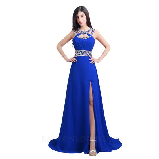 Shop Fast ship In stock Formal Evening Dresses Sexy Backless Red Royal