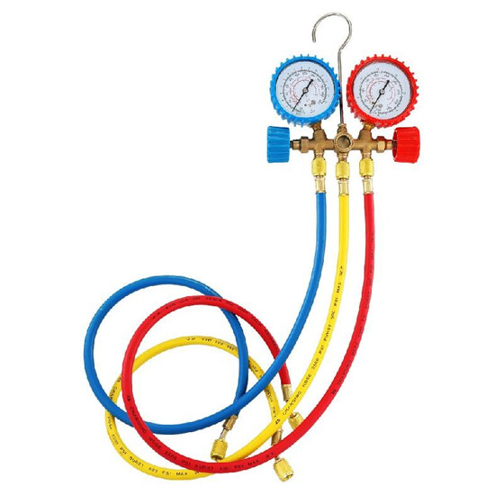 New R12 R134A R22 AC A//C Manifold Gauge Set Refrigeration Hose Air Conditioner