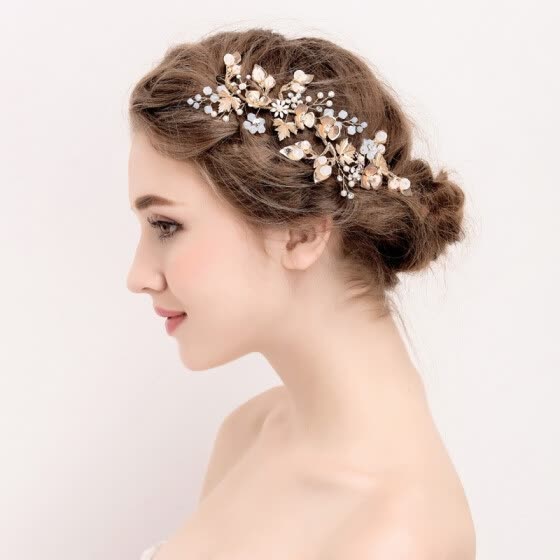 Shop Jonnafe Vintage Gold Leaf Hair Vine Bridal Headband Hair