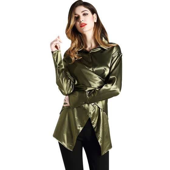 satin silk blouses shirts