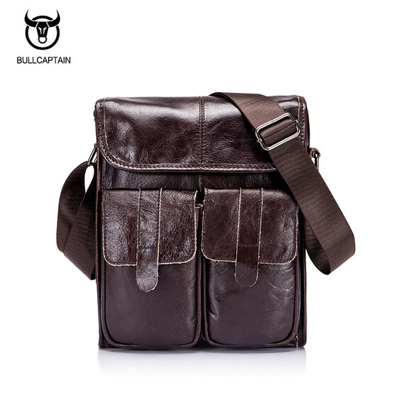 Best Vintage Bull Leather Tote Mens Briefcase Laptop Case Messenger Shoulder Bag