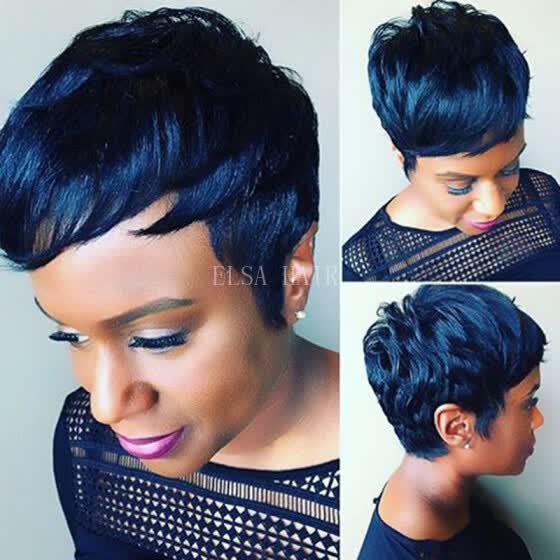 Shop Cheap Short Human Natural Brazilian Hair Glueless Wig For