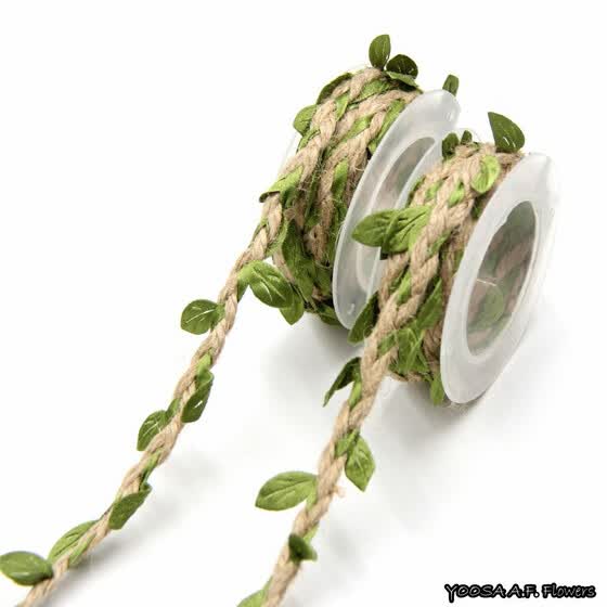 2m Artificial Leaves Twine String With Leaf Diy Silk