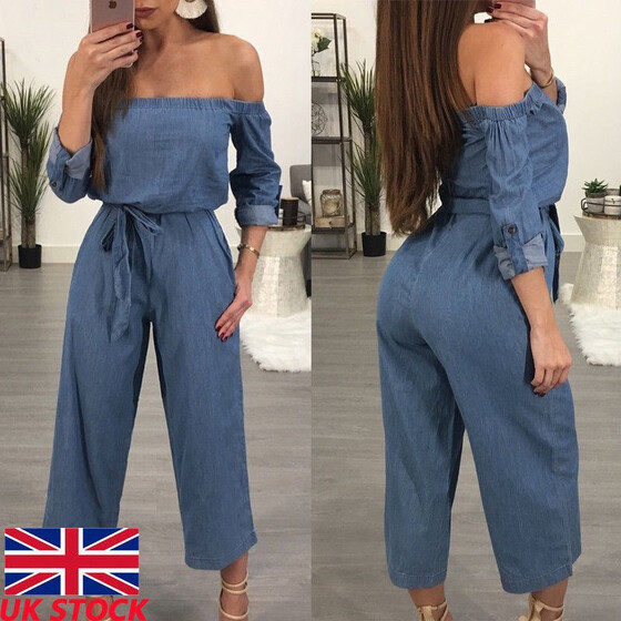Fashion Lady Loose Casual Linen Pants Jumpsuit Strap Trousers Overalls Plus`S PQ