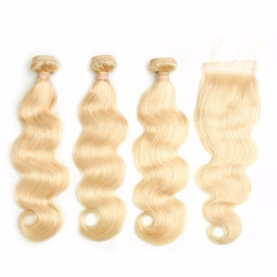 Shop 3 Bundle Hair With Lace Closure Body Wave Brazilian Virgin
