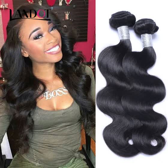 Shop 8a Indian Virgin Hair Body Wave Natural Black Color 100