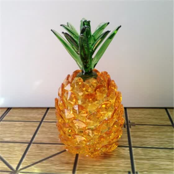 Shop Crystal pineapple crafts figurines living room lucky wishful ...