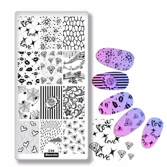 Foxfire S Finger Paint Kiss Stamping Nail Art Kit Soft Stamping