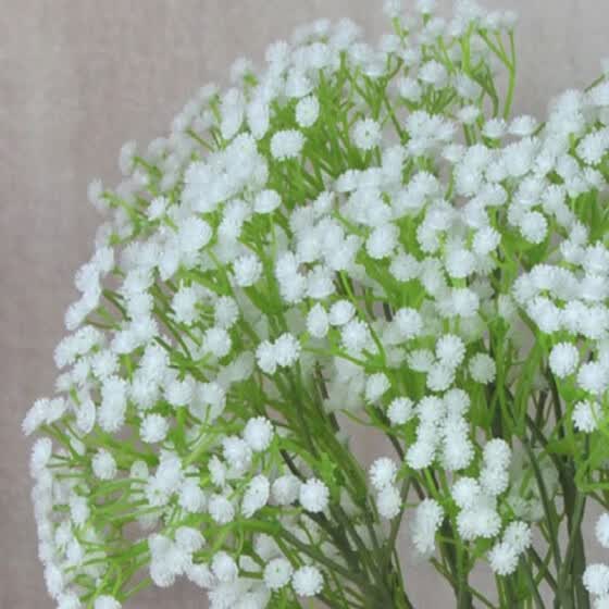 Shop 5pcs Artificial Baby S Breath Gypsophila Wedding Plastic