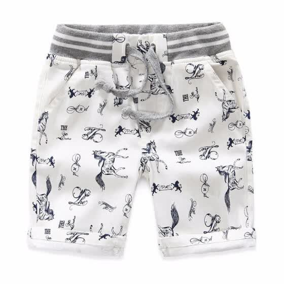 boys white beach pants