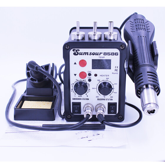 4 In1 Hot Air Gun Unit Soldering Rework Station Welding Solder Machine 220V AC