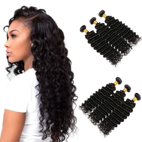 Shop Brazilian Deep Wave Hair Bundles 100 Unprocessed Human Hair
