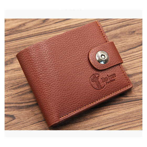 Men Black Leather Wallet Pocket Coin Card Money Holder Clutch Bifold Slim Purse