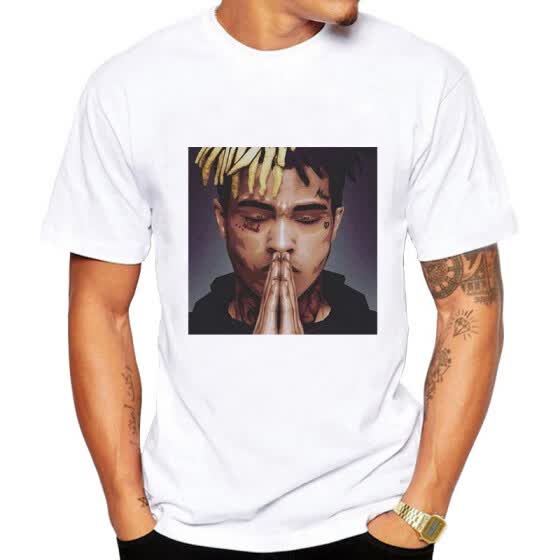 Shop Xxxtentacion Camiseta de Los Hombres camiseta de Moda O Cuello ...