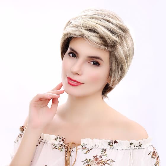 Shop 10 Blonde Short Bob Wig With Bangs Synthetic Hair Brown