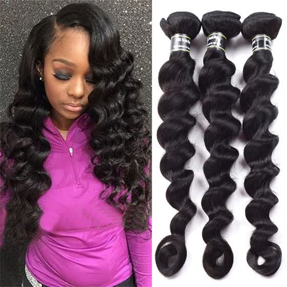 Shop Unprocessed 7a Grade Indian Virgin Hair 3 Bundles Loose Wave