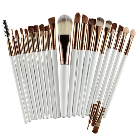 ROSALIND 20Pcs Professional Makeup Brushes Set Powder Foundation Eyeshadow Make Up Brushes Cosmetics Soft Synthetic Hair
