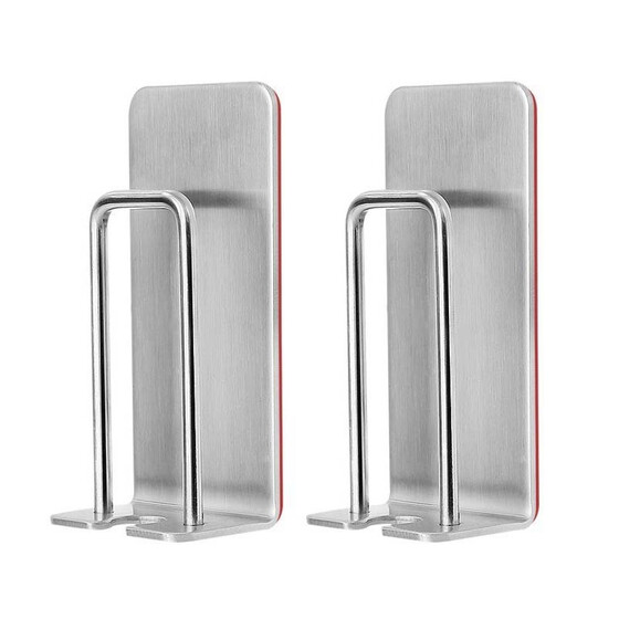 Stainless Steel Self-Adhesive Wall Mount Toothbrush Holder Y