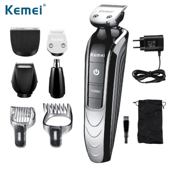 electric shaver with nose trimmer
