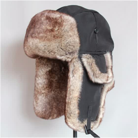 mens fur trapper winter hats