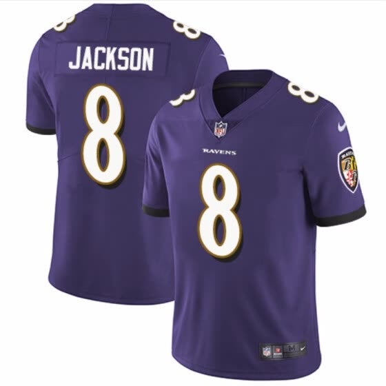Shop Baltimore Ravens Lamar Jackson NFL Pro Line Purple Player Jersey ...
