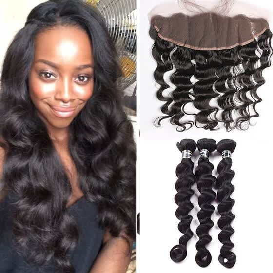 Shop 7a Peruvian Virgin Hair 3 Bundles With 13x4 Lace Frontal