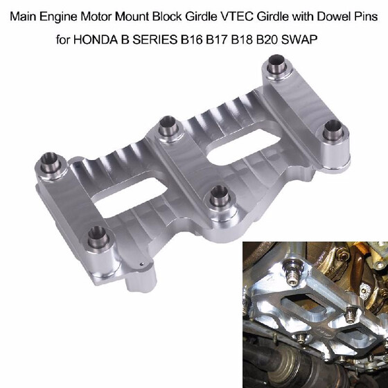 Car Engine Main Block Girdle Fit for Honda B Series B16 B17 B18 B20 SWAP Black